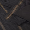 Sanskriti Vintage Indian Black Sarees Pure Silk Woven Premium Sari Craft Fabric