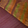 Sanskriti Vintage Purple Sarees Pure Silk Woven Premium Sari 5.5+yd Craft Fabric