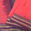 Sanskriti Vintage Pink/Purple Sarees Pure Cotton Woven Premium Sari Craft Fabric