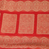 Sanskriti Vintage Indian Red Sarees Pure Silk Woven Ethnic Sari 5yd Craft Fabric