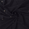 Sanskriti Vintage Black Sarees Pure Silk Hand Beaded Premium Sari Craft Fabric