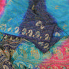 Sanskriti Vintage Multi Sarees Pure Silk Hand Beaded Printed Sari 6+ yrd Fabric