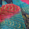 Sanskriti Vintage Multi Sarees Pure Silk Hand Beaded Printed Sari 6+ yrd Fabric