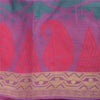 Sanskriti Vintage Indian Pink Sarees Pure Silk Printed Premium Sari Craft Fabric