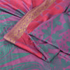 Sanskriti Vintage Indian Pink Sarees Pure Silk Printed Premium Sari Craft Fabric