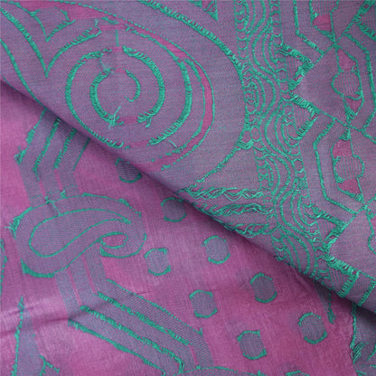 Sanskriti Vintage Indian Pink Sarees Pure Silk Printed Premium Sari Craft Fabric