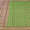 Sanskriti Vintage Green/Brown Sarees Pure Silk Woven Premium Sari Craft Fabric