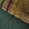 Sanskriti Vintage Dark Green/Purple Sarees Pure Silk Woven Premium Sari Fabric