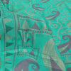 Sanskriti Vintage Indian Cyan Sarees Pure Silk Woven Ethnic Sari 5ydCraft Fabric