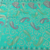 Sanskriti Vintage Indian Cyan Sarees Pure Silk Woven Ethnic Sari 5ydCraft Fabric