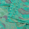 Sanskriti Vintage Indian Cyan Sarees Pure Silk Woven Ethnic Sari 5ydCraft Fabric