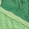 Sanskriti Vintage Saree Green Sambhalpuri Hand Woven Ikat Pure Silk Sari Fabric