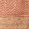 Sanskriti Vintage Saree Brown Sambhalpuri HandWoven Ikat Cotton Silk Sari Fabric