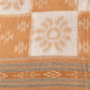 Sanskriti Vintage Saree Peach Odisha Hand Woven Ikat Pure Cotton Sari 5yd Fabric