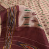 Sanskriti Vintage Sarees Ikat Handwoven Pochampally Pure Silk Sari 5+yd Fabric