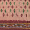 Sanskriti Vintage Sarees Ikat Handwoven Pochampally Pure Silk Sari 5+yd Fabric