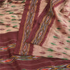 Sanskriti Vintage Sarees Ikat Handwoven Pochampally Pure Silk Sari 5+yd Fabric