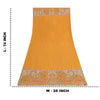 Sanskriti Vintage Long Mustard Shawl Pure Woolen Woven Scarf Throw Soft Stole